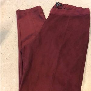 La Fée Verte Suede Leggings